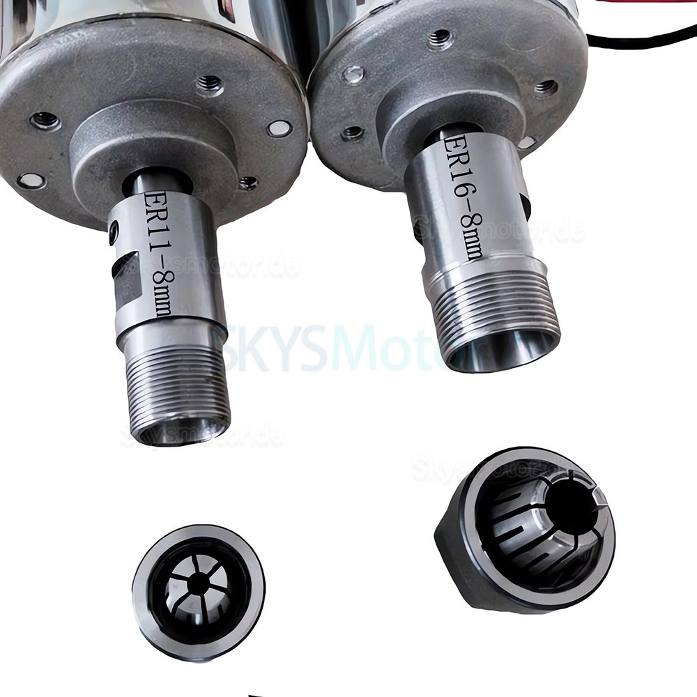 Chinaspindel CNC Luftgek&uuml;hlt OSP001714 12V/24V 200W 10000 U/min ER11/ER16 Spannzange f&uuml;r kleine Graviermaschinen